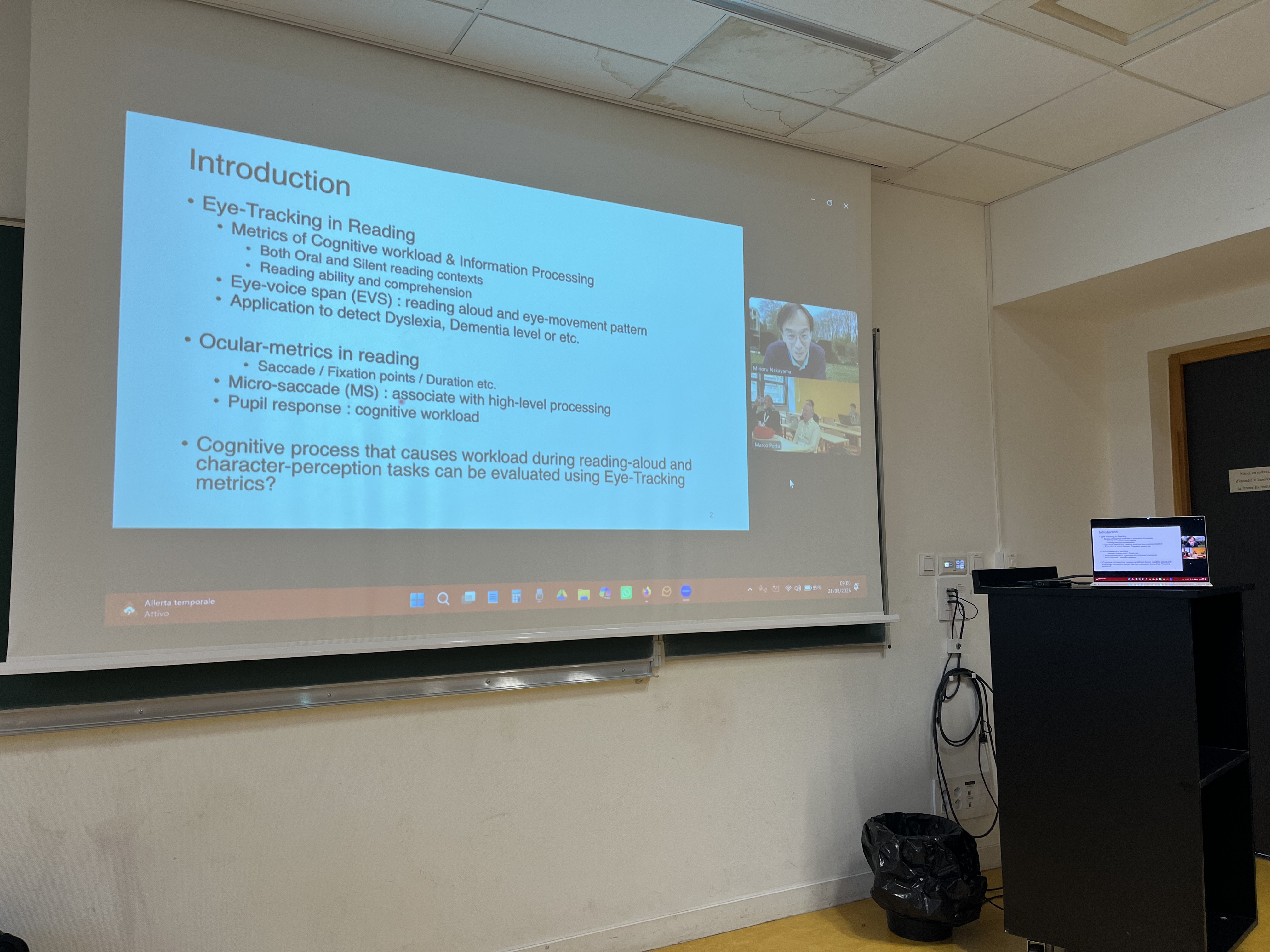Minoru Nakayama (presenting remotely)