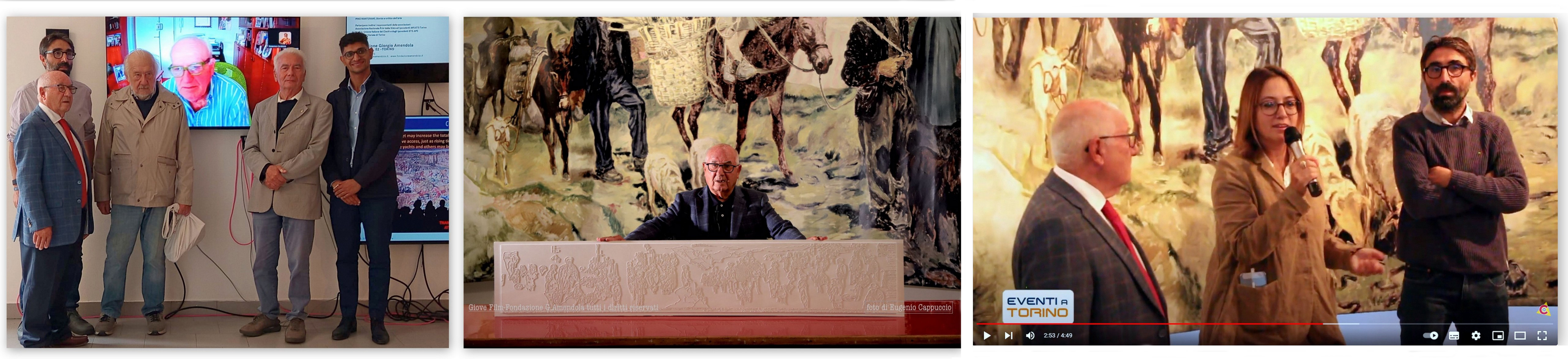 Inauguration of the tactile telero Lucania '61 by Carlo Levi
