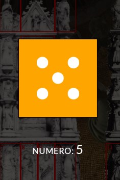 the drawn dice number