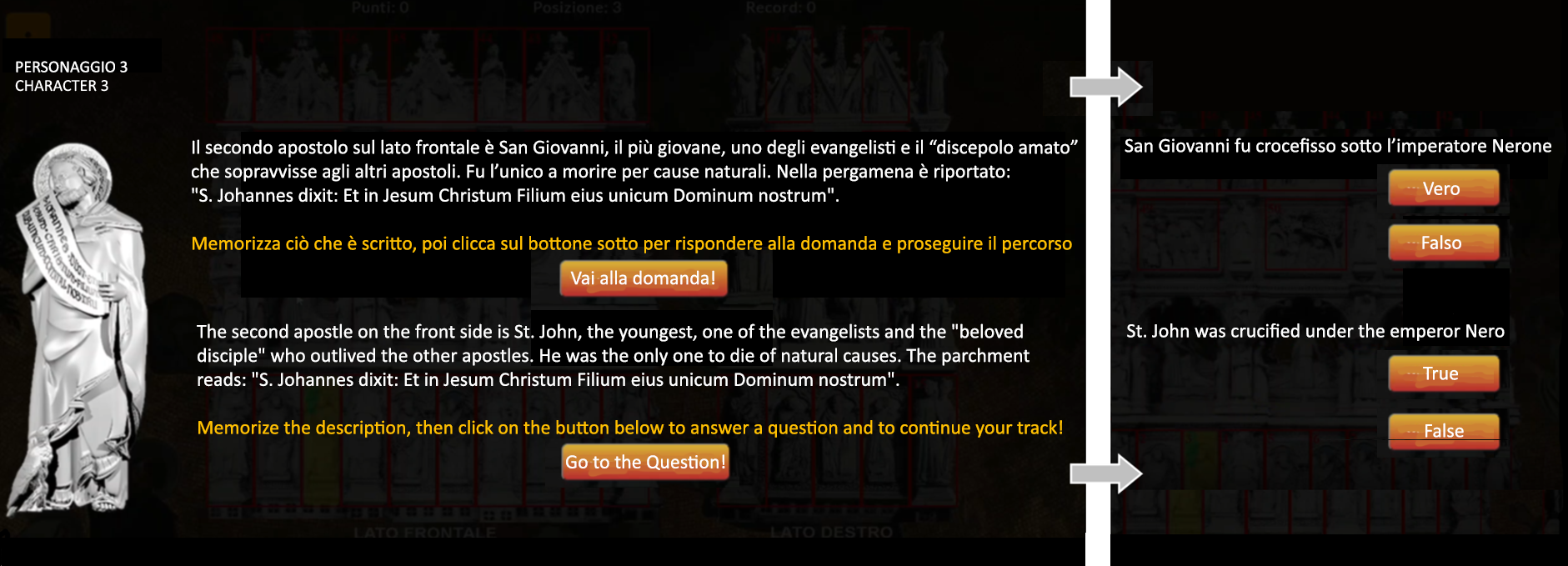 an example of question of the game